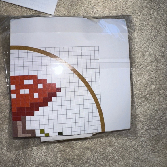 NIB Kikkerland Mini Cross Stitch Embroidery Kit Mushroom Toadstool - Picture 4 of 5